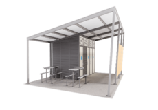 Shelter building render