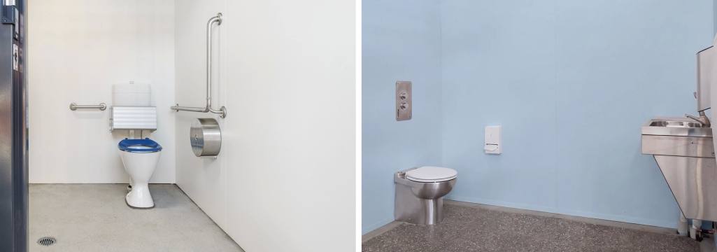 Internal finishes for toilet buildings: walls and floors compared