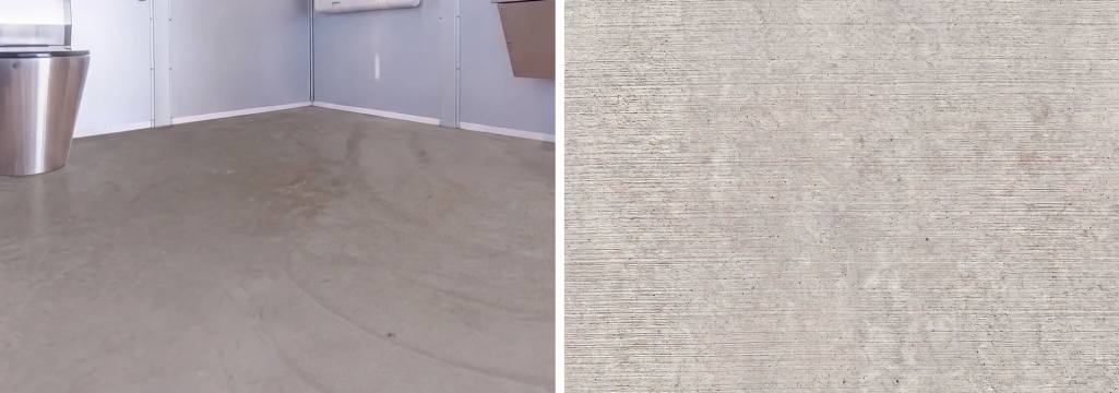 Internal finishes for toilet buildings: walls and floors compared