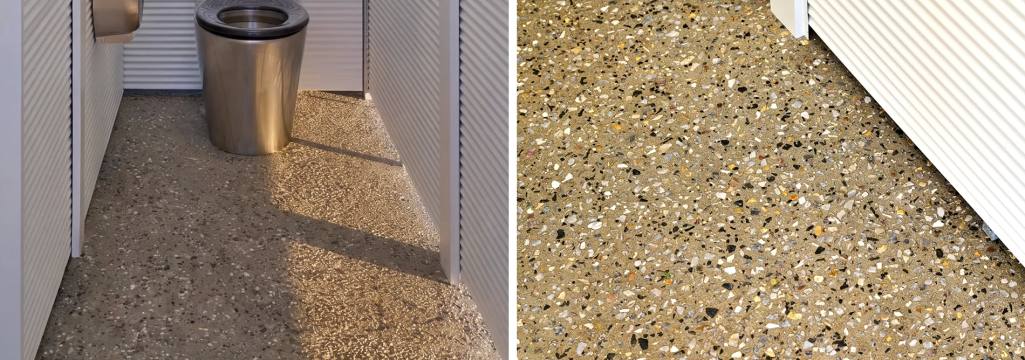 Internal finishes for toilet buildings: walls and floors compared