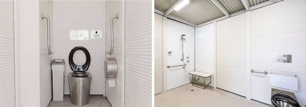 Internal finishes for toilet buildings: walls and floors compared