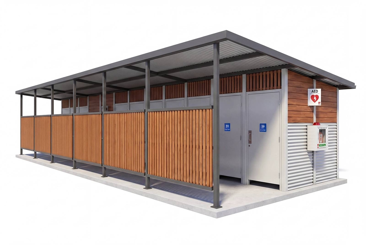 National park toilet building exterior