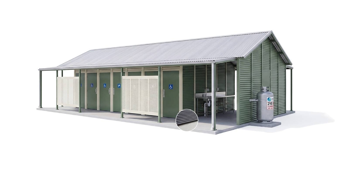 Showground amenity building exterior