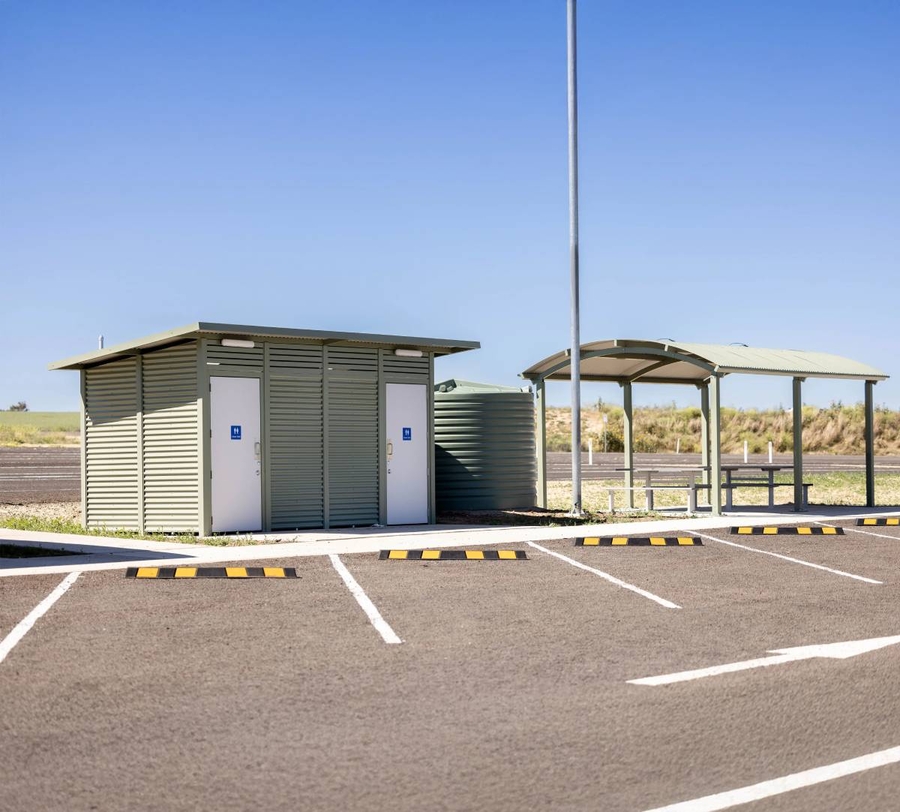 Public Toilet Buildings for Roadside Rest Stops