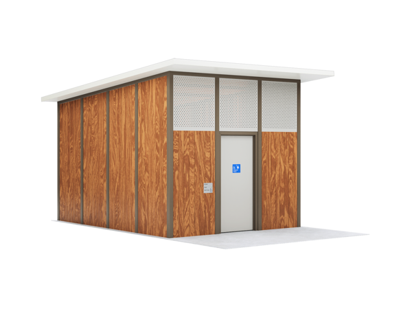 Changing Places 2 with wood-look aluminium