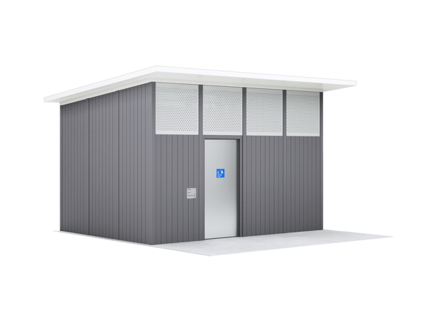 Changing Places 1C in a modern grey colour scheme