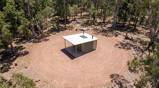 Clear apron around building reduces ember risk