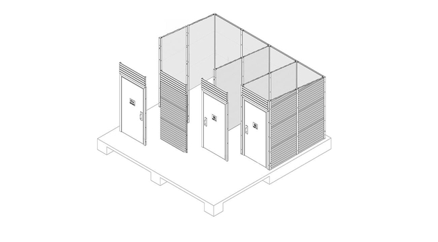 Modular panels allow easy future replacement