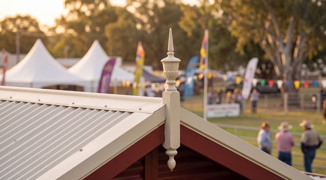 Decorative finials and fretwork 