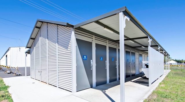 Colours matched to existing showground infrastructure