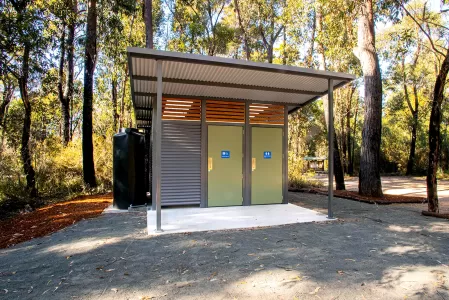 Shipwreck Creek Campground Toilet | Off-Grid Bushfire-Resistant VIC Shipwreck Creek Campground Toilet | Off-Grid Bushfire-Resistant VIC