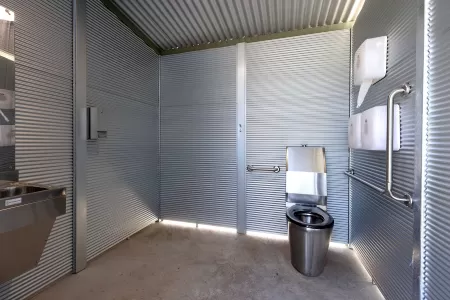 Roadside Rest Stop Toilets – Off-Grid Modular Amenities on Newell Highway | Modus Australia Roadside Rest Stop Toilets – Off-Grid Modular Amenities on Newell Highway | Modus Australia