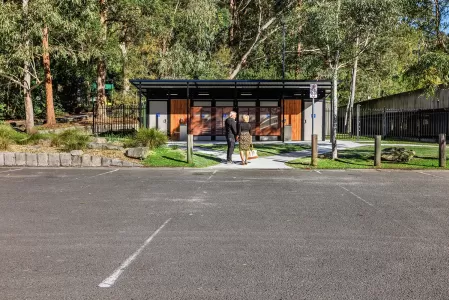 Wood-Look Toilet Building, Berowra Waters Marina, NSW