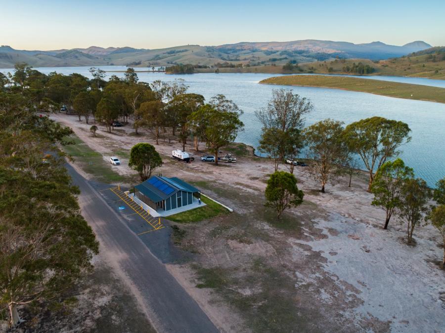 How was the amenity building delivered to deadline?